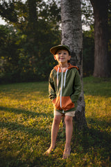 Kids Bamboo Hooded Zip Jacket