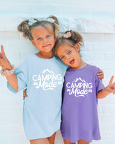 Camping Mode Kids Garment-Dyed T-Shirt