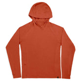 Orange hoodie on a white background