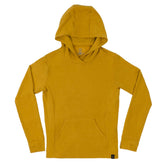 Yellow hoodie on a white background