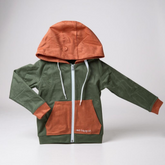 Kids Bamboo Hooded Zip Jacket