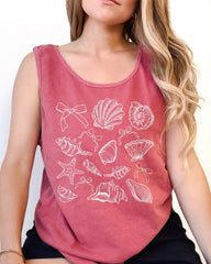 Seashell Lake Beach Comfort Colors Tank Top