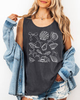 Seashell Lake Beach Comfort Colors Tank Top