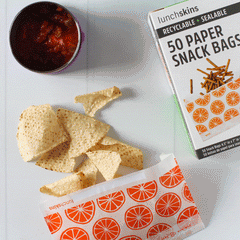 GIF of chips and paper snack bags
