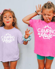 Camping Mode Kids Garment-Dyed T-Shirt
