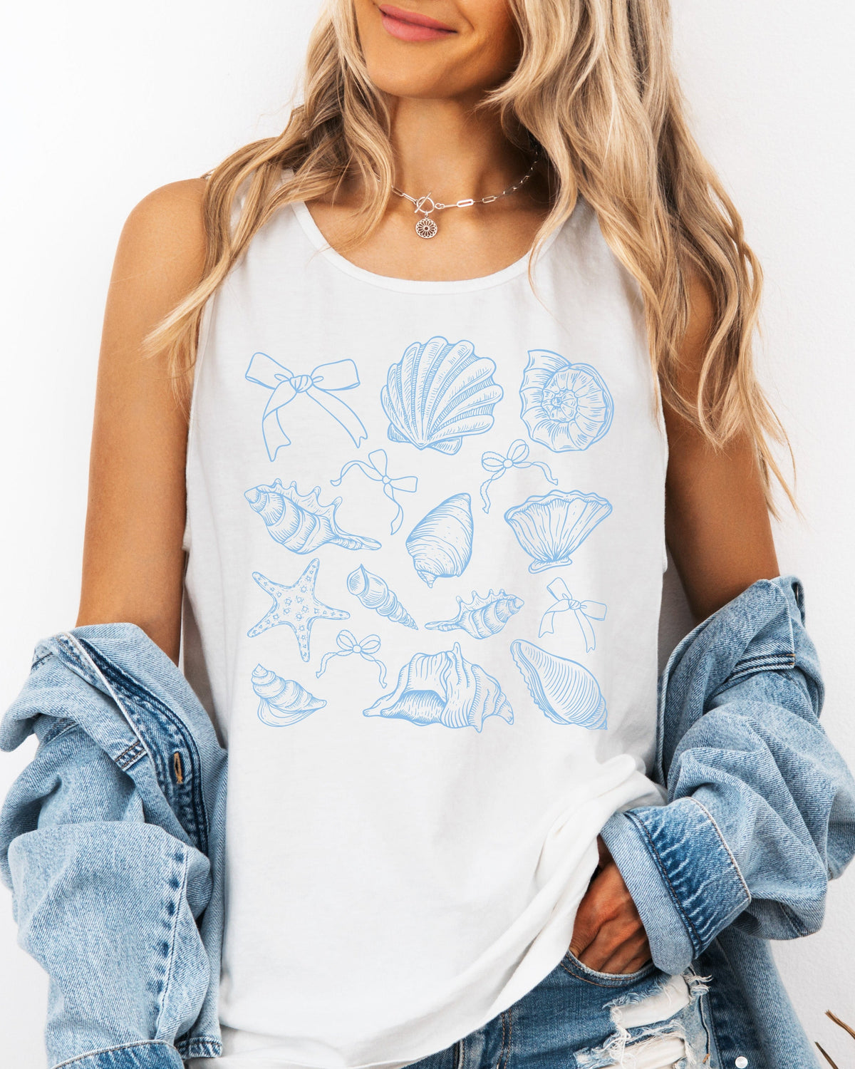 Seashell Lake Beach Comfort Colors Tank Top