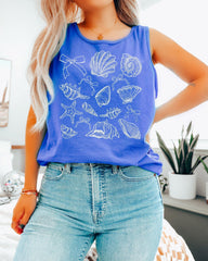 Seashell Lake Beach Comfort Colors Tank Top